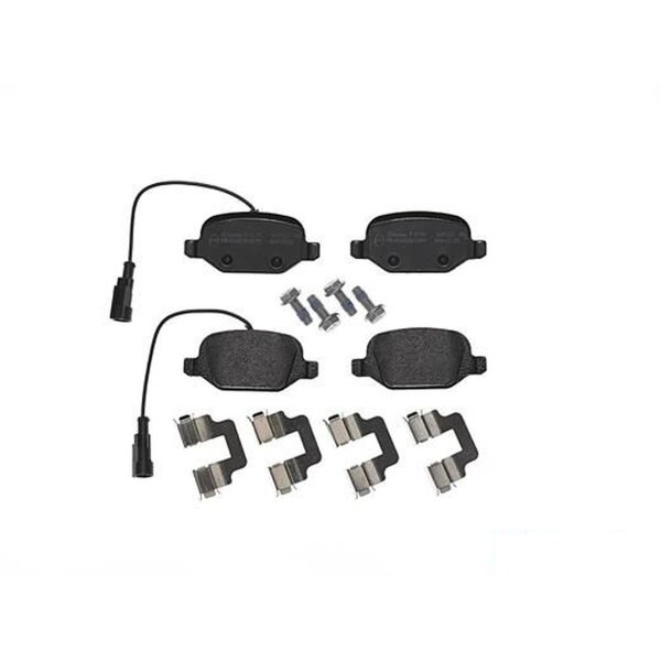 Brake pad set disc brake 17 mm BREMBO for e.g. ALFA ROMEO MITO