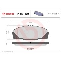 Brake pad set disc brake 16 mm BREMBO suitable for e.g....
