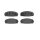 Brake pad set disc brake 16 mm BREMBO suitable for e.g. TOYOTA HIACE
