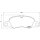 Brake pad set disc brake 19 mm BREMBO suitable for e.g. PORSCHE 911