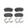 Brake pad set disc brake 18 mm BREMBO for e.g. HYUNDAI TUCSON