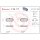 Brake pad set disc brake 16 mm BREMBO suitable for e.g. AUDI A8