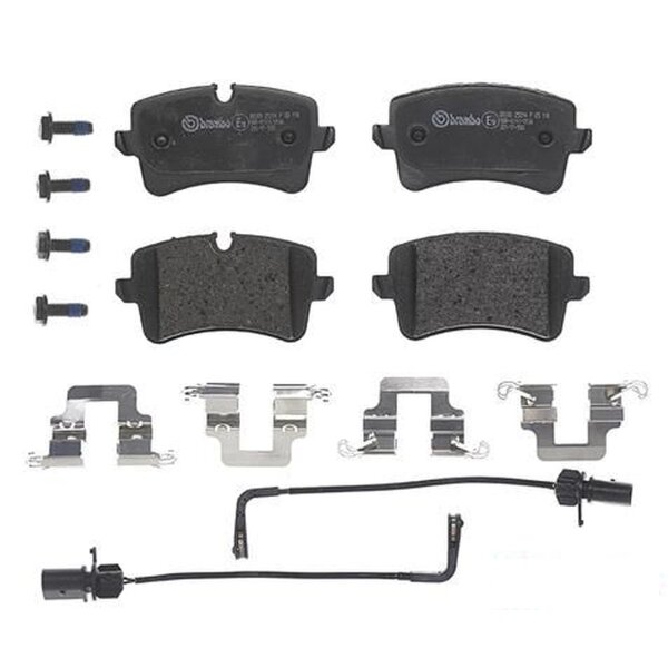 Brake pad set disc brake 18 mm BREMBO suitable for e.g. AUDI A6