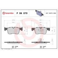Brake pad set disc brake 18 mm BREMBO suitable for e.g....