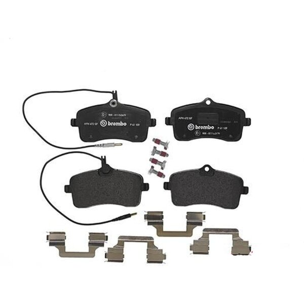 Brake pad set disc brake 19 mm BREMBO suitable for e.g. PEUGEOT 407