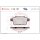 Brake pad set disc brake 16 mm BREMBO for MERCEDES-BENZ CITAN and others