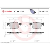 Bremsbelagsatz Scheibenbremse 16 mm BREMBO passend...
