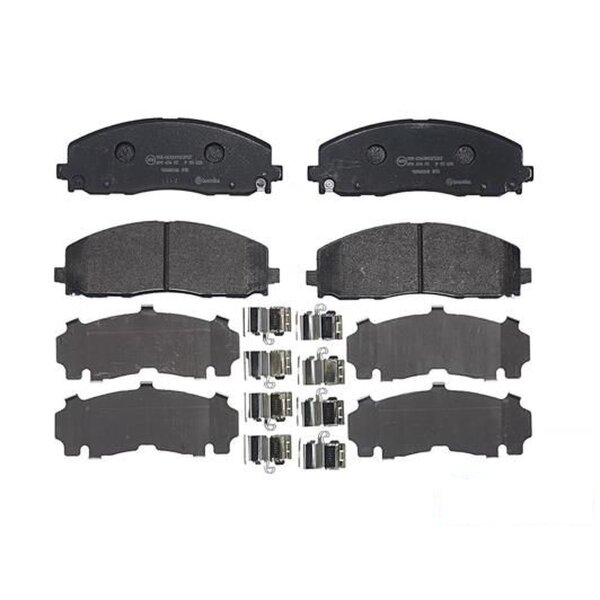 Brake pad set disc brake 18 mm BREMBO for e.g. FIAT FREEMONT