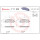 Brake pad set disc brake 18 mm BREMBO for e.g. FIAT FREEMONT