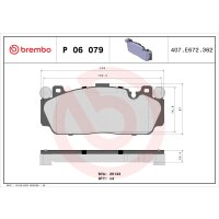 Brake pad set disc brake 20 mm BREMBO suitable for e.g....