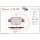 Brake pad set disc brake 17 mm BREMBO for FIAT BRAVO and others