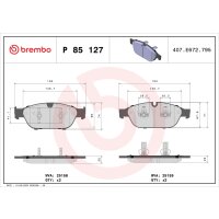 Brake pad set disc brake 20 mm BREMBO suitable for e.g....