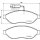 Brake pad set disc brake 19 mm BREMBO for FIAT DUCATO and others