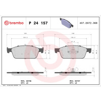 Bremsbelagsatz Scheibenbremse 18 mm BREMBO für u.a....