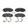 Brake pad set disc brake 19 mm BREMBO for e.g. LAND ROVER DISCOVERY