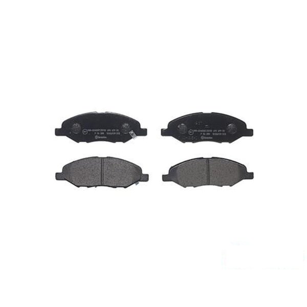 Brake pad set disc brake 14 mm BREMBO suitable for e.g. NISSAN MICRA