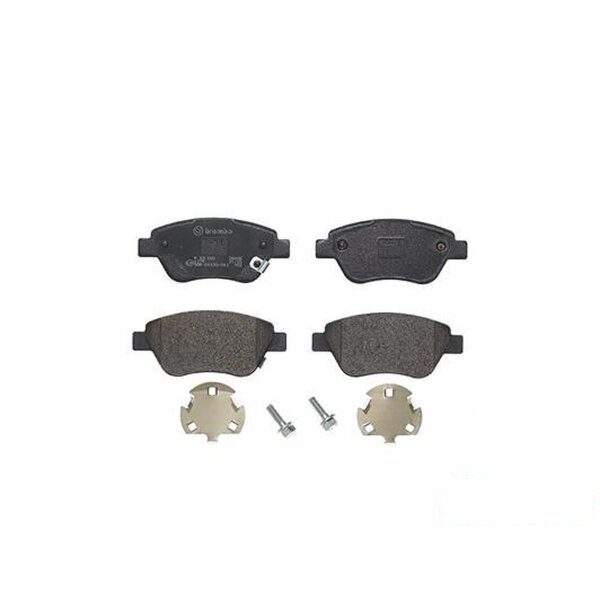 Brake pad set disc brake 17 mm BREMBO suitable for OPEL ADAM