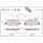 Brake pad set disc brake 18 mm BREMBO suitable for e.g. OPEL MOVANO