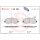Brake pad set disc brake 18 mm BREMBO for e.g. RENAULT MASTER