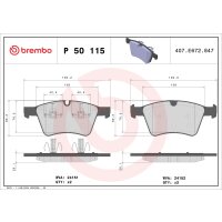 Bremsbelagsatz Scheibenbremse 20 mm BREMBO für u.a....