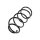 Suspension Spring front axle coil spring TRISCAN for e.g. MAZDA 3