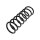 Suspension Spring rear axle coil spring TRISCAN for e.g. MAZDA 3