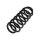 Suspension Spring rear axle coil spring TRISCAN for e.g. VW GOLF