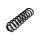 Suspension Spring rear axle coil spring TRISCAN for e.g. VW POLO