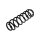Suspension Spring rear axle coil spring TRISCAN for e.g. SKODA FABIA