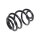 Suspension Spring rear axle coil spring TRISCAN for e.g. VW GOLF