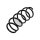 Suspension Spring Front Axle Coil Spring TRISCAN for e.g. OPEL ASTRA