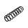Suspension Spring Rear Axle Coil Spring TRISCAN for RENAULT MEGANE