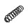 Suspension Spring Rear Axle Coil Spring TRISCAN for RENAULT MEGANE