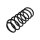 Suspension Spring front axle coil spring TRISCAN for e.g. VW JETTA