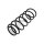 Suspension Spring front axle coil spring TRISCAN for e.g. VW POLO