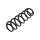 Suspension Spring rear axle coil spring TRISCAN for e.g. VW GOLF