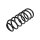 Suspension Spring front axle coil spring TRISCAN for e.g. VW GOLF