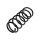 Suspension Spring front axle coil spring TRISCAN for e.g. VW GOLF