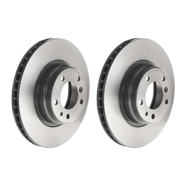 2 brake discs ventilated Ø 316 mm 28 mm coated BREMBO for BMW 7 Series