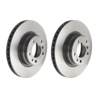 2 brake discs ventilated Ø 316 mm 28 mm coated...