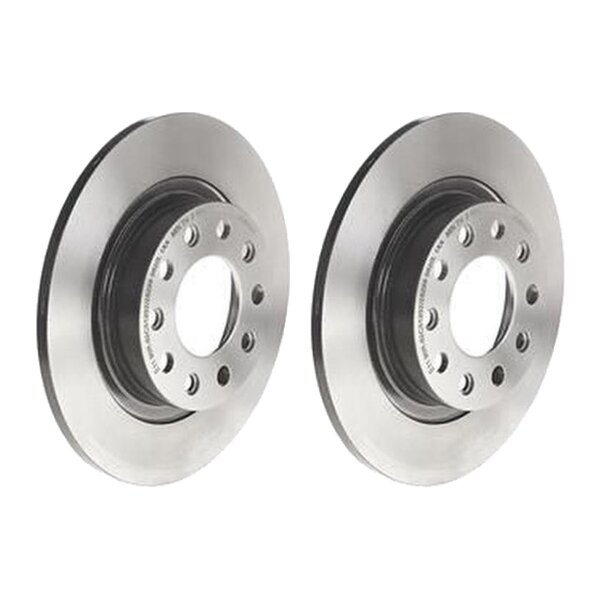 2 brake discs full Ø 264 mm 10 mm BREMBO for e.g. ALFA ROMEO GIULIETTA