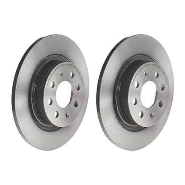 2 Bremsscheiben voll Ø 264 mm 10 mm beschichtet BREMBO für u.a. FIAT PUNTO EVO