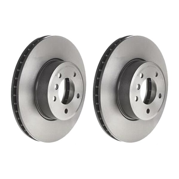 2 brake discs ventilated Ø 324 mm 30 mm coated BREMBO for BMW 5 series