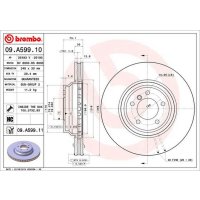 Front brake disc 348mm BREMBO for BMW 3