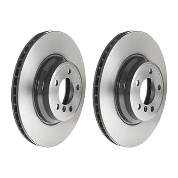 2 brake discs ventilated Ø 348 mm 30 mm coated BREMBO for BMW 7 Series