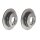 2 brake discs full Ø 258 mm 8 mm BREMBO for MERCEDES-BENZ A-CLASS and others