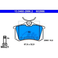 Brake pad set brake disc ATE for AUDI A6 C5 Avant (4B5)
