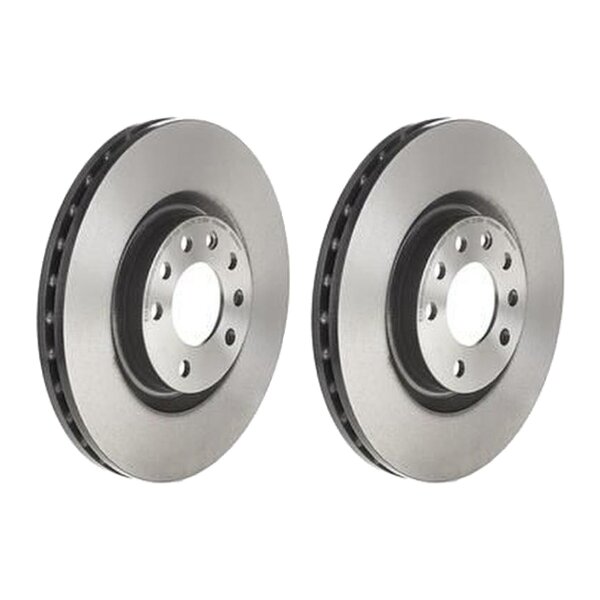 2 brake discs internally ventilated Ø 305 mm 28 mm coated BREMBO for FIAT CROMA