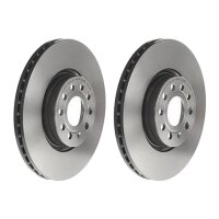 2 brake discs ventilated Ø 312 mm 25 mm coated...