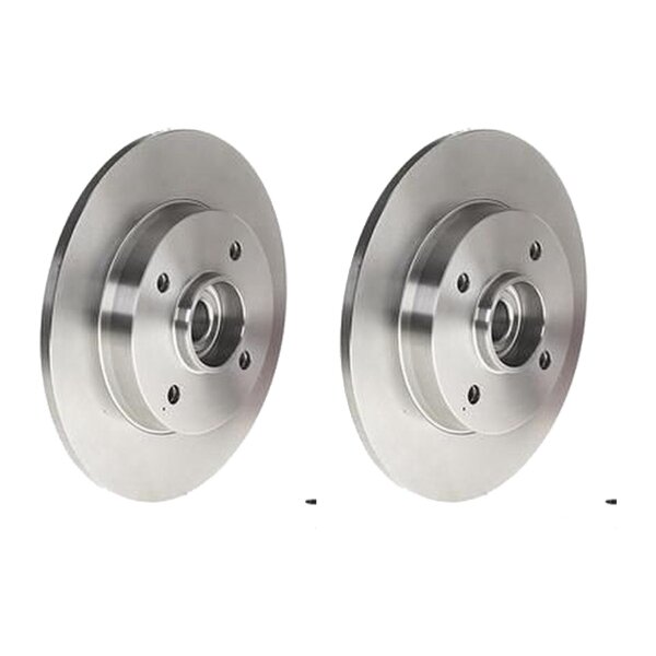 2 brake discs full Ø 249 mm 9 mm BREMBO for CITROËN C4 and others